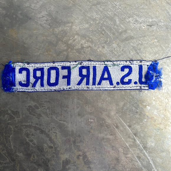 U.S. AIR FORCE blue tape patch, vintage - Picture 3 of 12